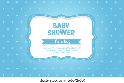 Cute Baby Shower Pink Theme Vector Stock Vector (Royalty Free ...