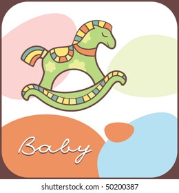 Cute baby shower card