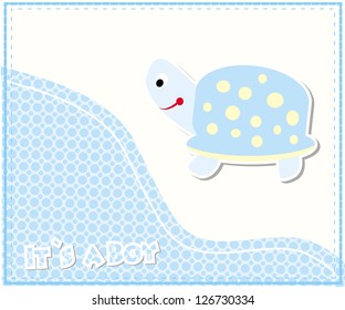 Cute baby shower card/Vector illustration