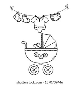 cute baby shower cartoon
