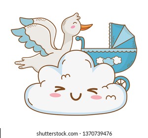 cute baby shower cartoon