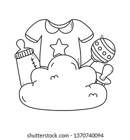 cute baby shower cartoon