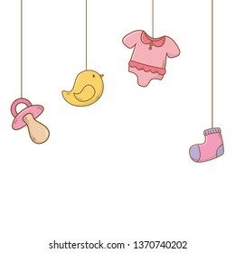 cute baby shower cartoon