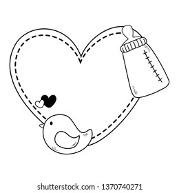 cute baby shower cartoon