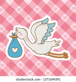 cute baby shower cartoon