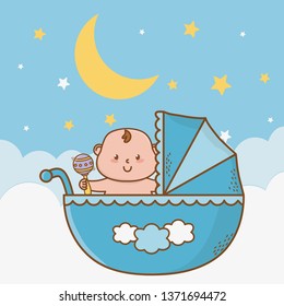 cute baby shower cartoon