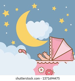 cute baby shower cartoon