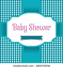 cute baby shower concept vector