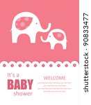 cute baby shower design. vector illustration