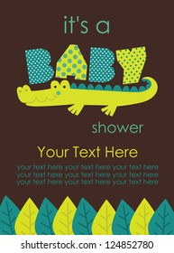 cute baby shower design. vector illustration
