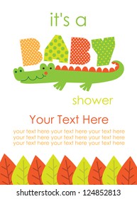 cute baby shower design. vector illustration