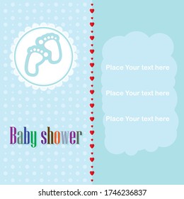 cute baby shower design. vector illustration