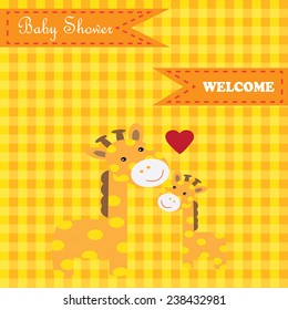 cute baby shower design. vector illustration