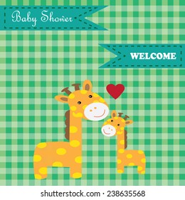 cute baby shower design. vector illustration