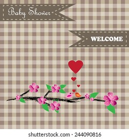 cute baby shower design. vector illustration