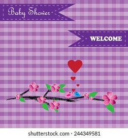 cute baby shower design. vector illustration
