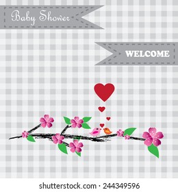 cute baby shower design. vector illustration