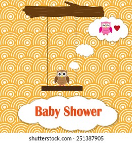 cute baby shower design. vector illustration