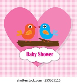 cute baby shower design. vector illustration