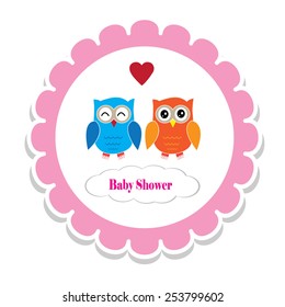 cute baby shower design. vector illustration