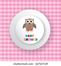 cute baby shower design. vector illustration