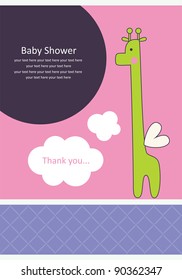 cute baby shower design. vector illustration