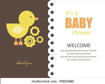 cute baby shower design. vector illustration