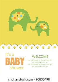 cute baby shower design. vector illustration