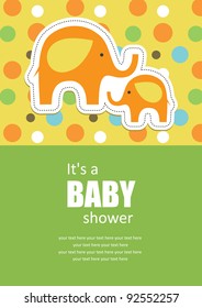 cute baby shower design. vector illustration