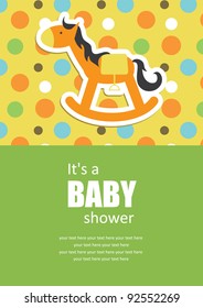 cute baby shower design. vector illustration