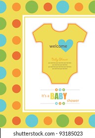 cute baby shower design. vector illustration