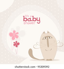 cute baby shower design. vector illustration