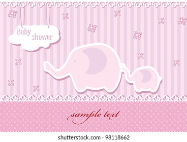 cute baby shower design. vector illustration