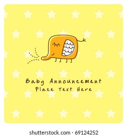 cute baby shower elephant