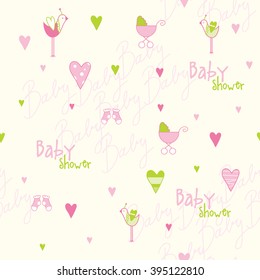 Cute baby shower pattern