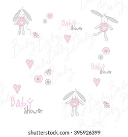 Cute baby shower pattern