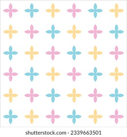 Rutsche Babydusche nahtlose Muster von Kinderstil. Abstrakte Blumenmuster-Kreuzung, Grafik für Textilien, Kleid, Rock, Heimdekor, Jacke, Modegewebe. Vektorgrafik