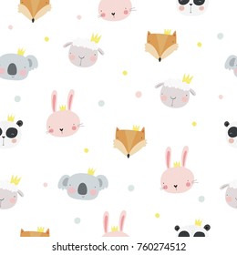 Ducha de bebé sin fisuras con panda, oveja, koala, zorro y conejito