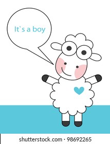 cute baby shower. vector illustration