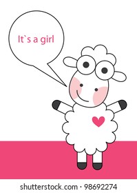 cute baby shower. vector illustration