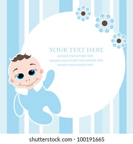 cute baby shower.vector illustration