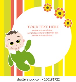 cute baby shower.vector illustration