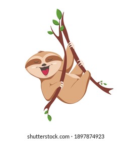 Cute baby sloth. Can be used for cards, flyers, posters, t-shirts.