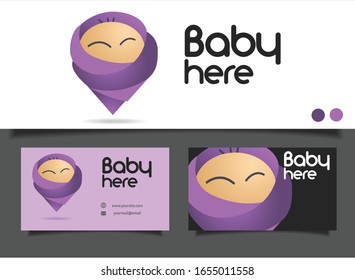Cute Baby Smile Logo Template