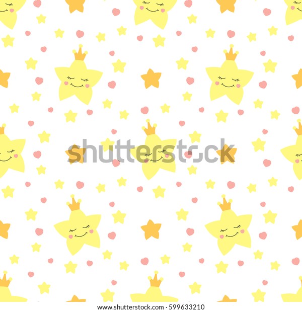 Joli Motif Bebe Etoile Image Vectorielle Image Vectorielle De Stock Libre De Droits