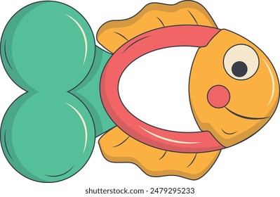 Cute Baby Supplies Clipart. Vector Cartoon Illustration Isolated on White Background.