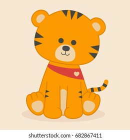 Cute baby tiger 