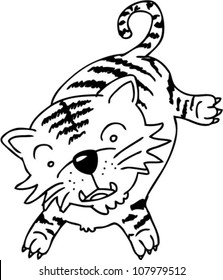 cute Baby Tiger, vector seires