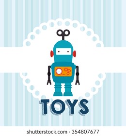 Cute baby toy graphic design, vector illustration eps10