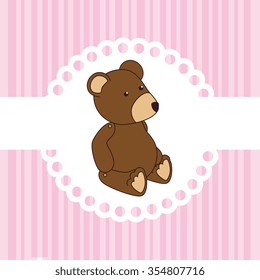Cute baby toy graphic design, vector illustration eps10